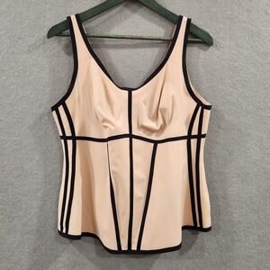 HoneyLove Boldness Tank 2X Shapewear Beige  Posture Support Sculpting